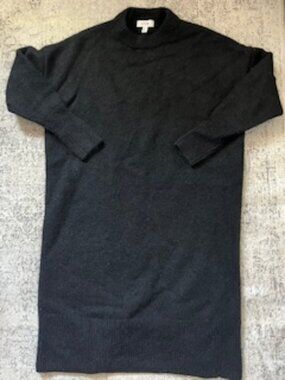 COS Alpaca Wool Blend Black Sweater Dress/Long Sweater Women's L